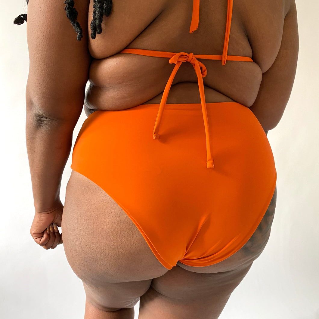 Recycled Super Super High Waisted Brief - Orange