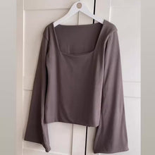 Load and play video in Gallery viewer, Bell Sleeve Square neck Bamboo Top
