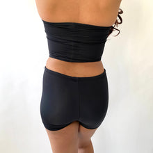 Load image into Gallery viewer, Recycled High Waisted Shorts / BLACK / XS / Ready to post
