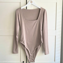 Load image into Gallery viewer, Square Neck Long Sleeve Bamboo Bodysuit
