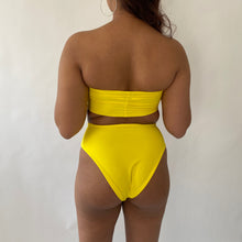 Load image into Gallery viewer, Recycled Bandeau Top / YELLOW / XXS / Ready to post

